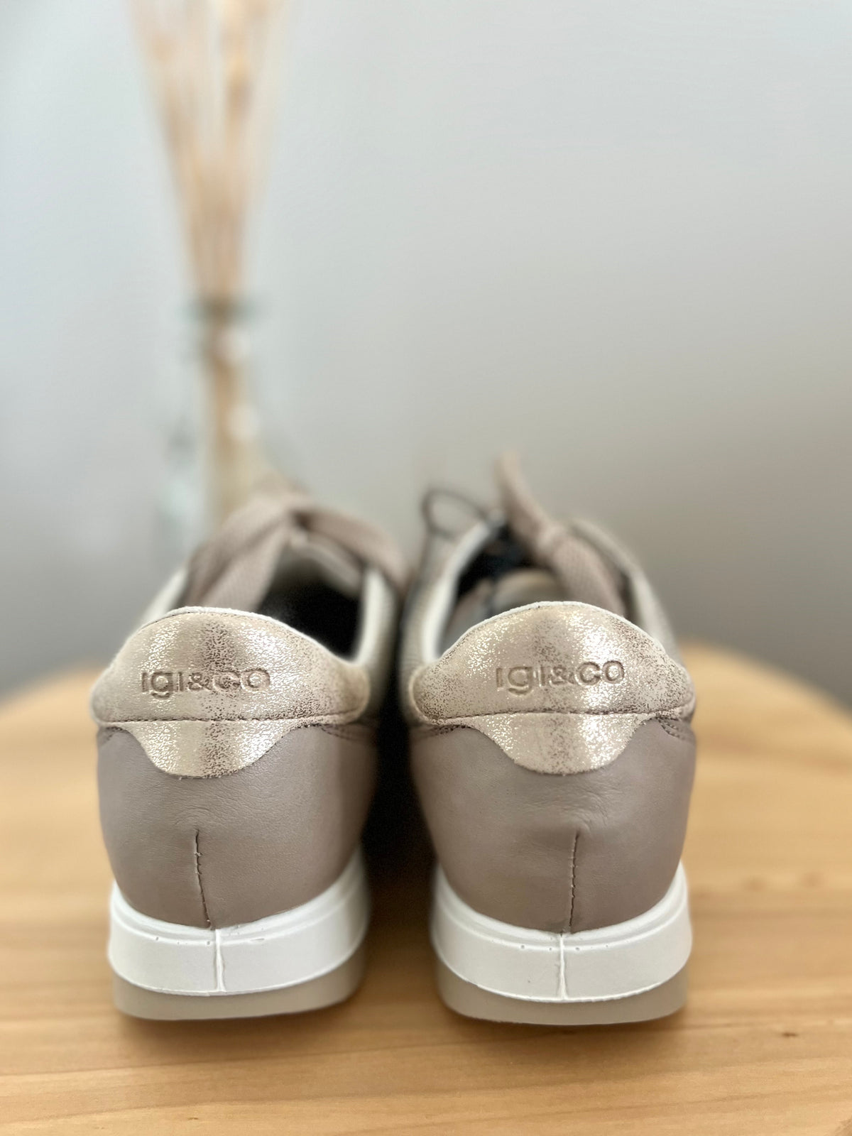 Igi &amp; Co Fly Knit Recycled sneakers, Taupe