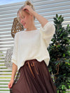 Seattle Bucklee sweater, creme