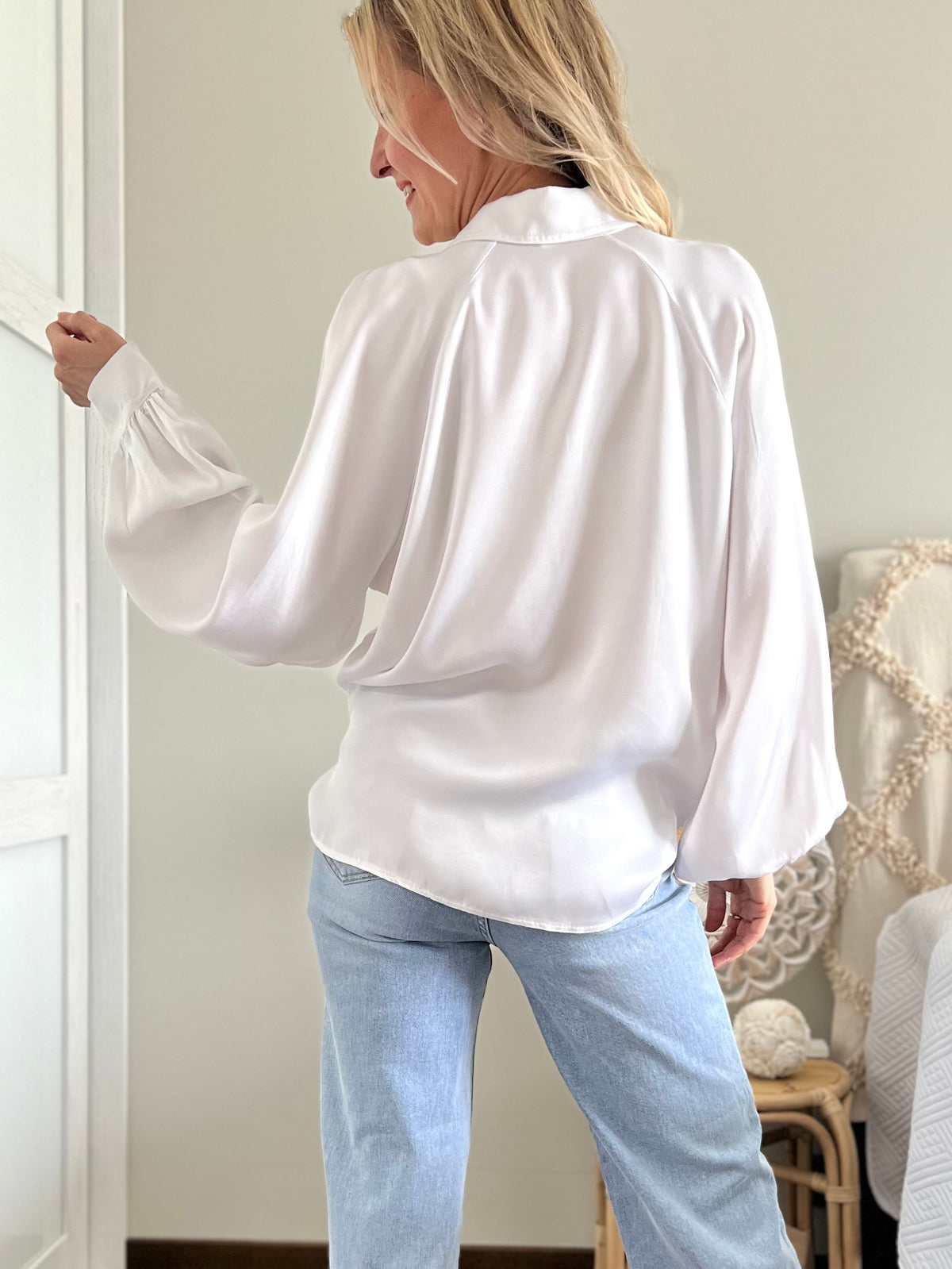 California Dreaming - collared shirt, white