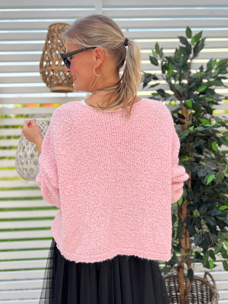 Seattle Buclee sweater, pink