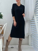 Annabella knit dress, black