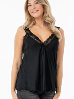 Lily Lace top, black 