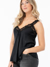 Lily Lace top, black 