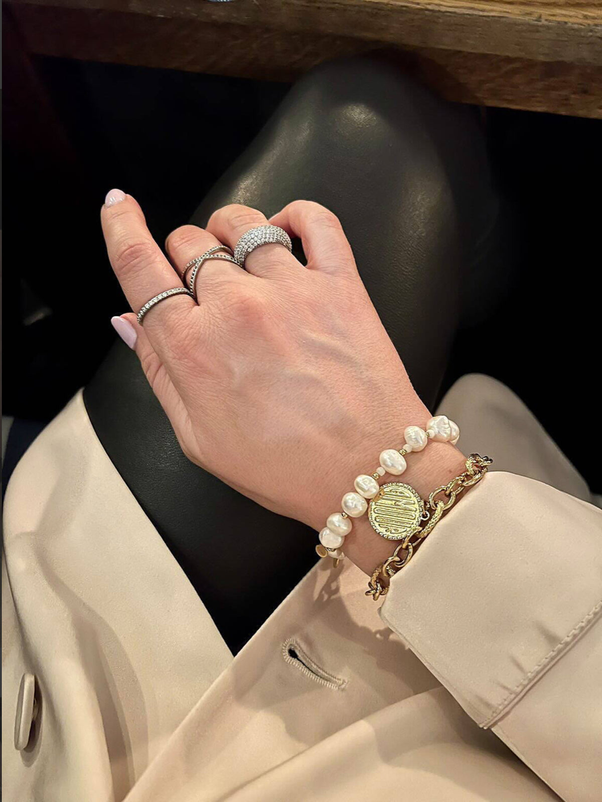 Amour -rannekoru, gold