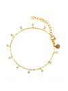 Chrystal Charms bracelet, gold