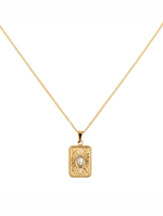Oriental Pendant necklace, gold