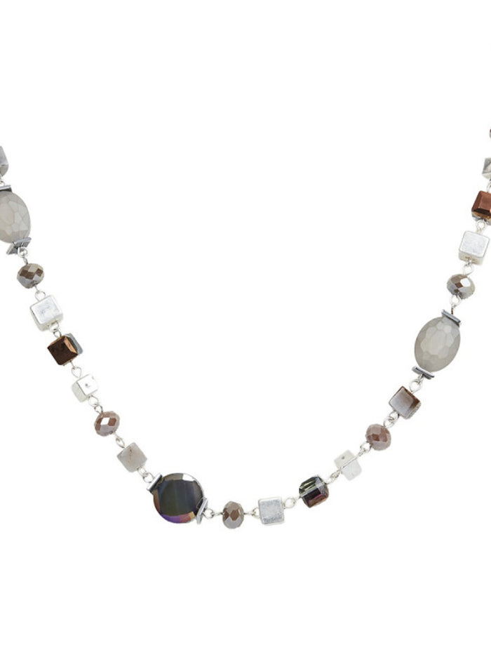 Livia necklace, gray