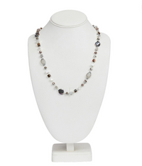 Livia necklace, gray