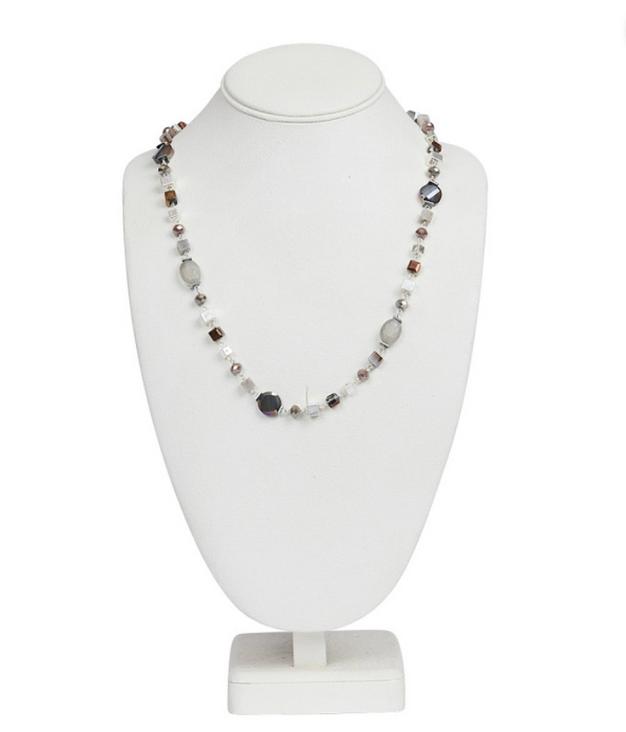 Livia necklace, gray