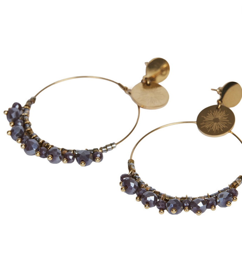 Jennifer earrings, grey