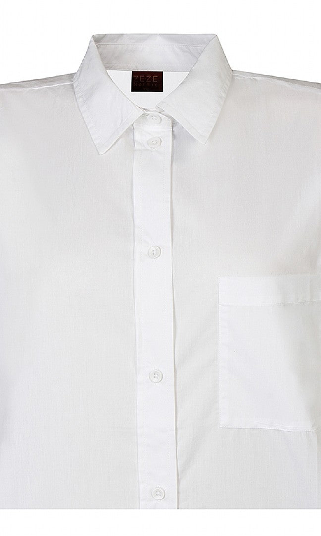 Cain - kauluspaita, valkoinen