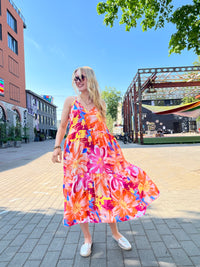 Malibu Beach dress, multicolor