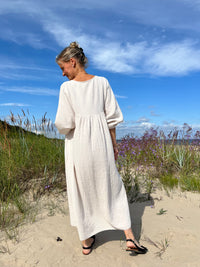 Madrid puuvillamekko, vaalea hiekka