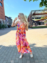 Malibu Beach dress, multicolor