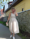 Letizia cotton dress, putty