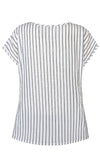 Tinnea striped shirt, white / gray