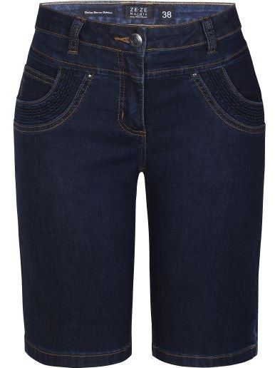 Sanne denim shorts, dark blue