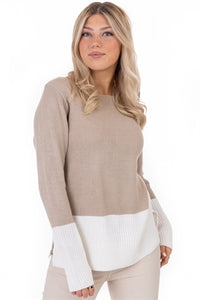 Ada sweater, sand/creme