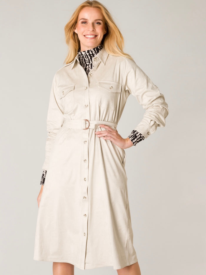 Angelique jacket dress, soft sand