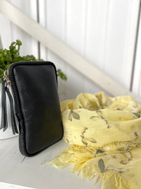 Cherry Blossom scarf, yellow