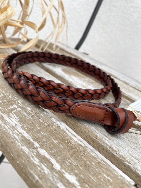 Nibe braided belt, t.brown