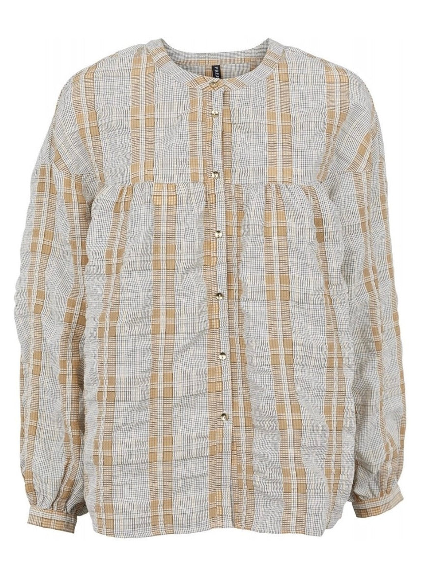 Secilia -pusero, off white/camel