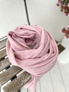 Linsey merino wool scarf, pink