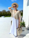 Garda Bay maxi dress, white