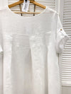 Marie linen tunic, white