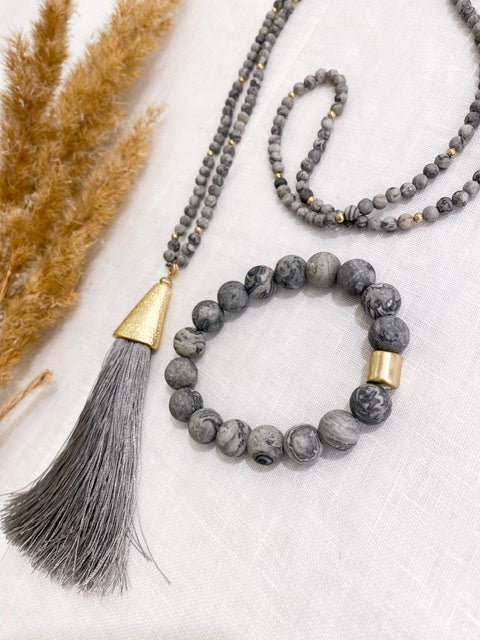 Cecilia bracelet, gray