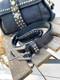 Jorunn -nahkavyö, musta