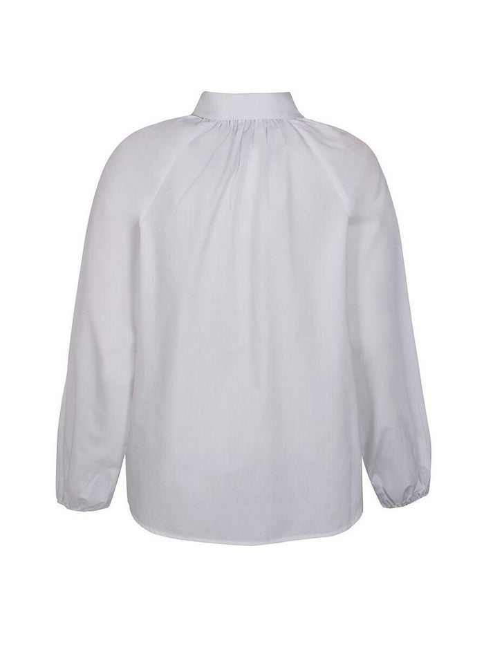 Mio collar shirt, white