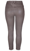 Dixie jeggings with zipper, mud