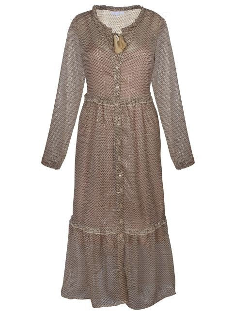 Valerie chiffon dress, beige