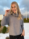 Camilla polo sweater, gray