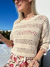 Esqualo Sweater -neule, light sand