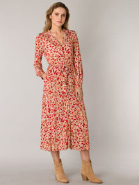 Gina -mekko, light camel / multicolor