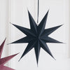 Paper star, 40 cm, black