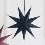 Paper star, 40 cm, black