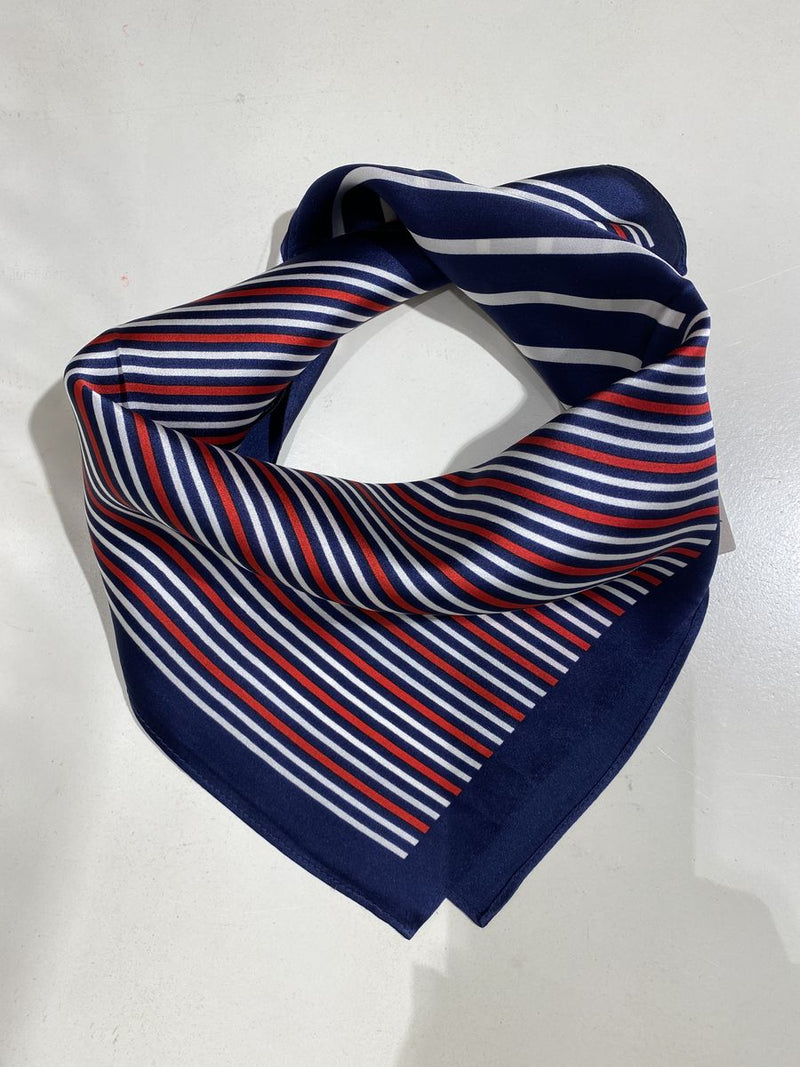 Brenda silk scarf, bluish-red
