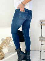 Denim slim Destroyed jeans, blue