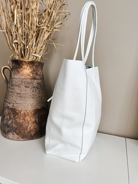 Gloria -nahkashopperi, valkoinen