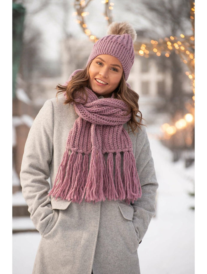 Geanna scarf, heather