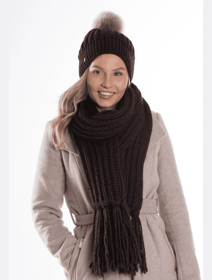 Gia beanie, dark brown