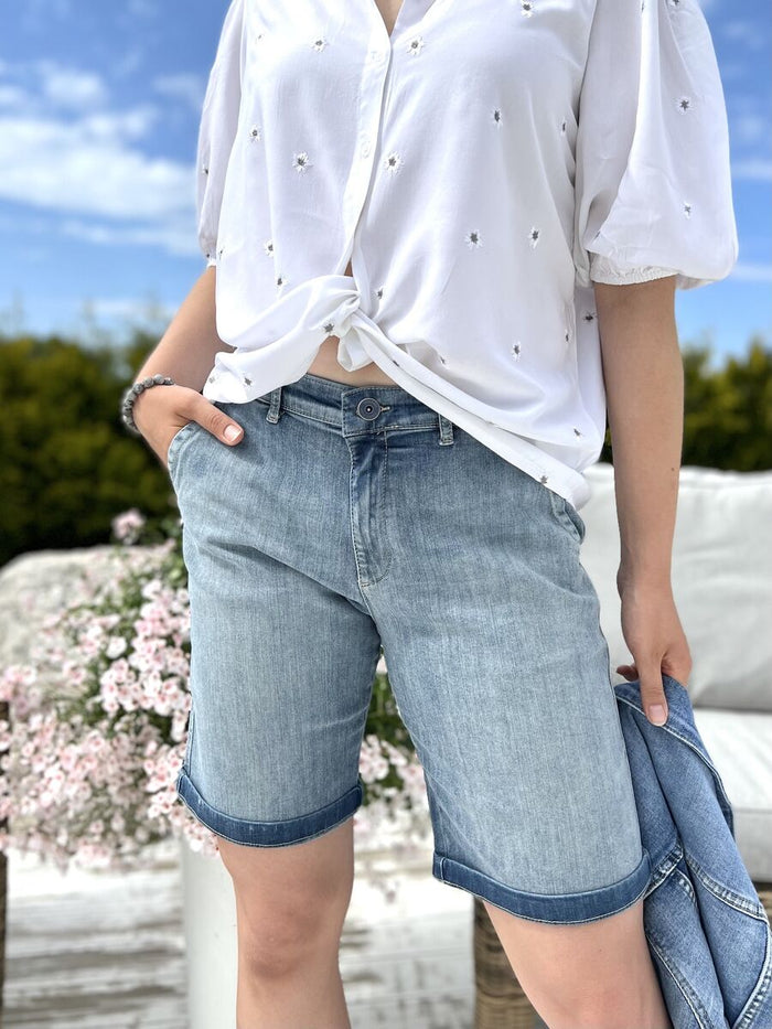 Para Mi Zoe denim shorts, Smokey indigo