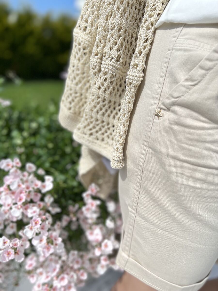 Para Mi Zoe shorts, beige