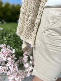 Para Mi Zoe shorts, beige