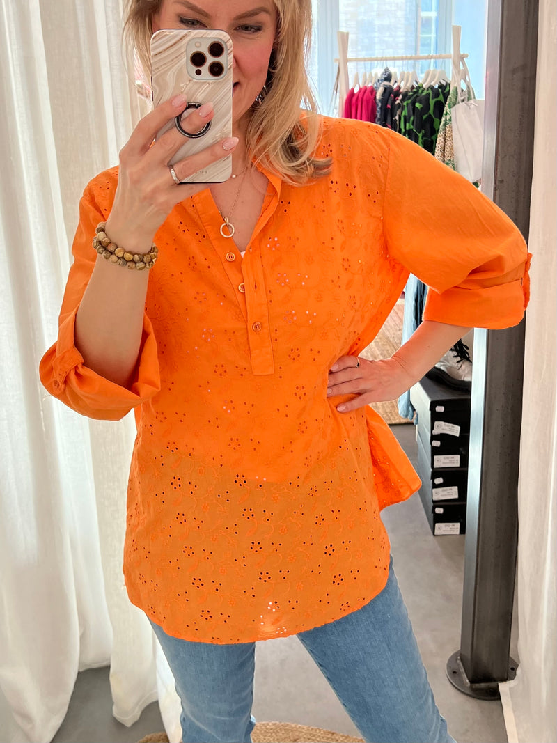 Cotton Berry cotton shirt, orange