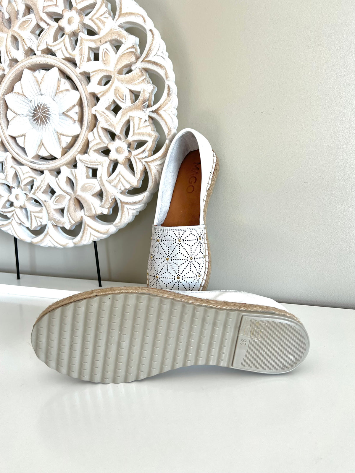 Mago -espadrillet, valkoinen
