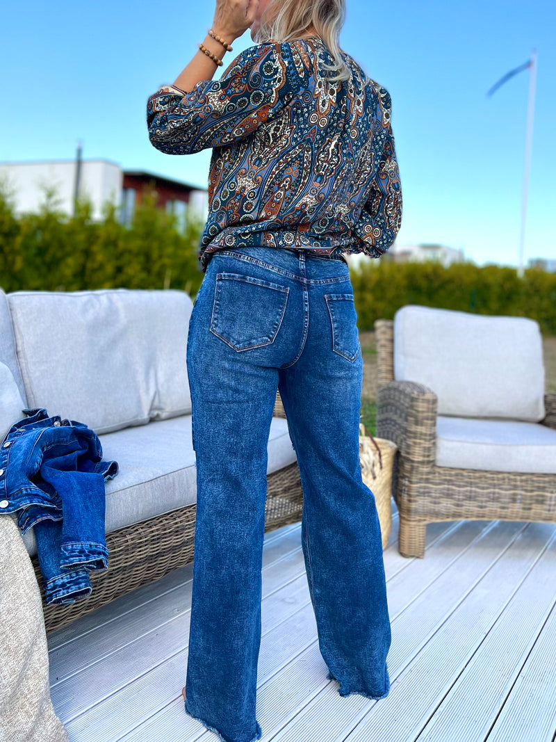 Denim Arizona wide jeans, blue